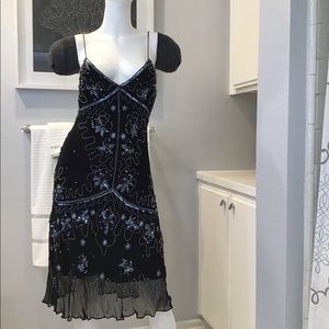 Sequin & beaded cocktail dress